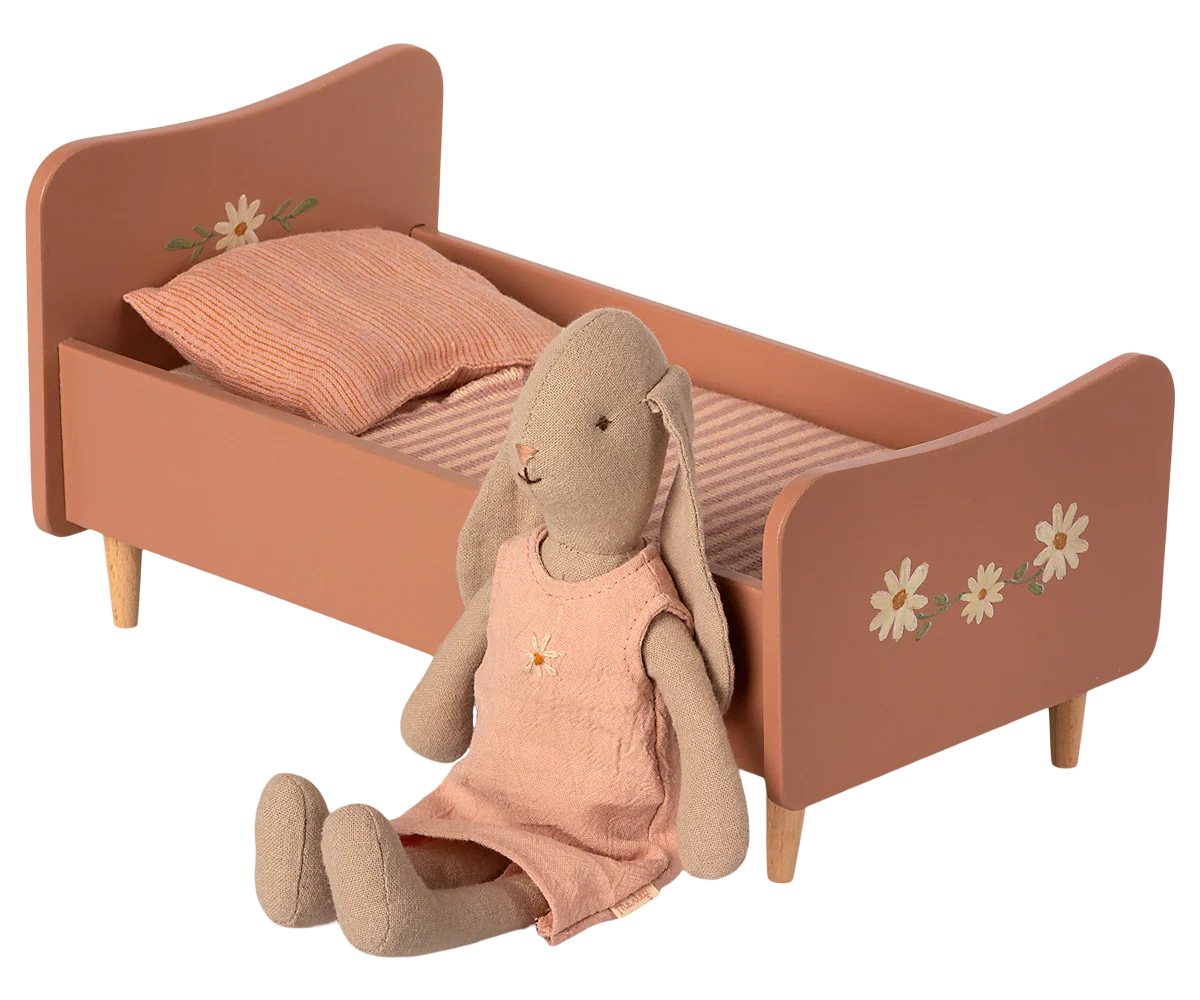 Cama de madera mini - Rosa