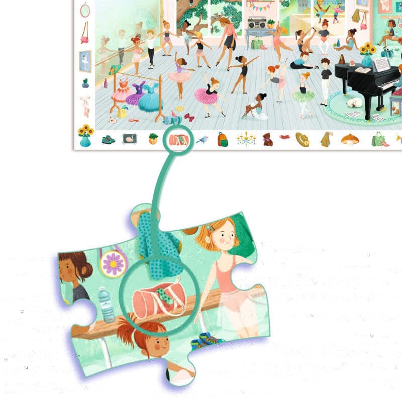Puzzle observación . La escuela de baile – Puzzle infantil de observación - Librería Educania