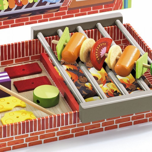 La barbacoa de Joe & Max – Juego simbólico de cocina en madera - Librería Educania