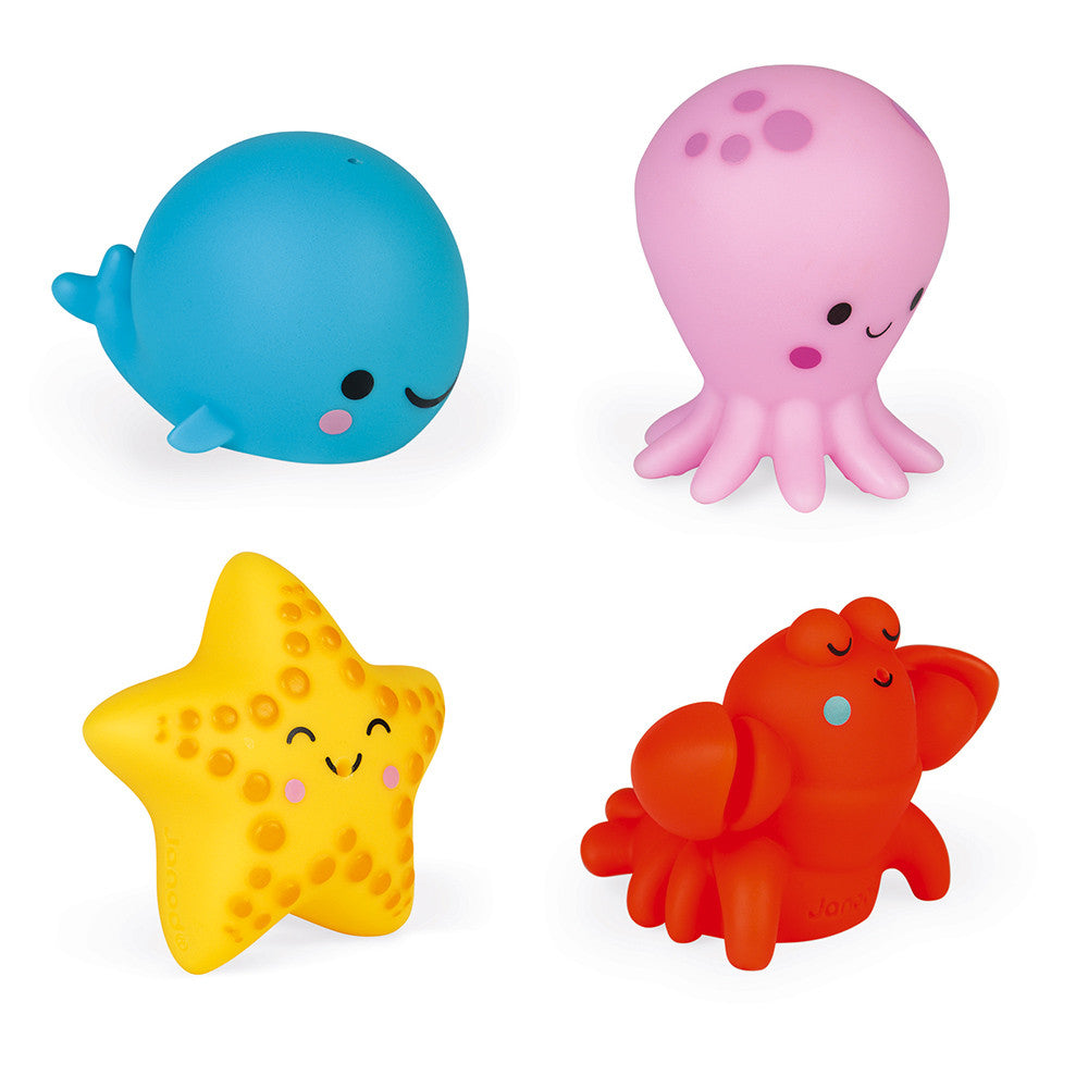 Animales del mar lanzadores de agua