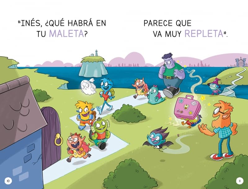 Aprende a leer en la Escuela de de monstruos 5 - Pasteles voladores de colores