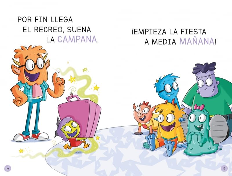 Aprende a leer en la Escuela de de monstruos 5 - Pasteles voladores de colores