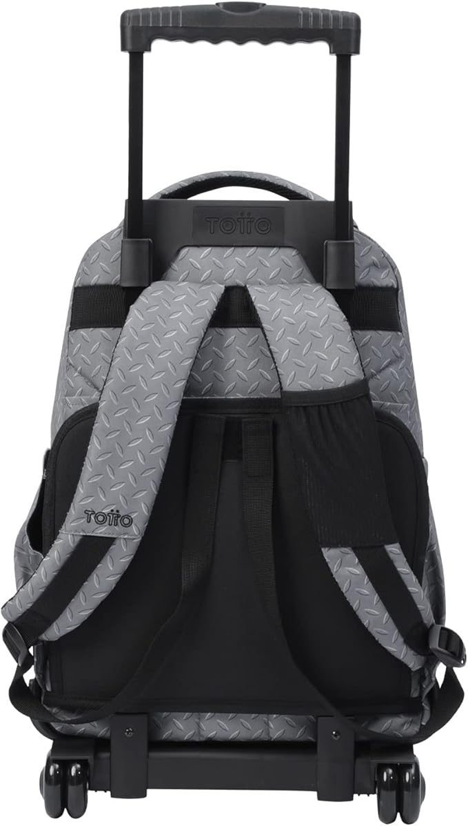 Mochila ruedas Renglones Gris metálico