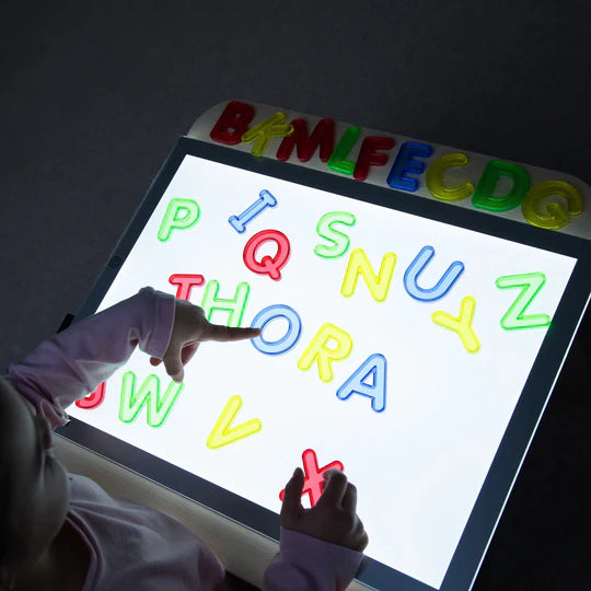 Letras Mayúsculas translúcidas - Librería Educania