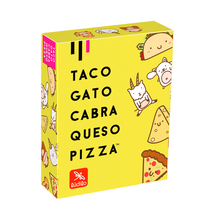 Taco, gato, cabra, queso, pizza
