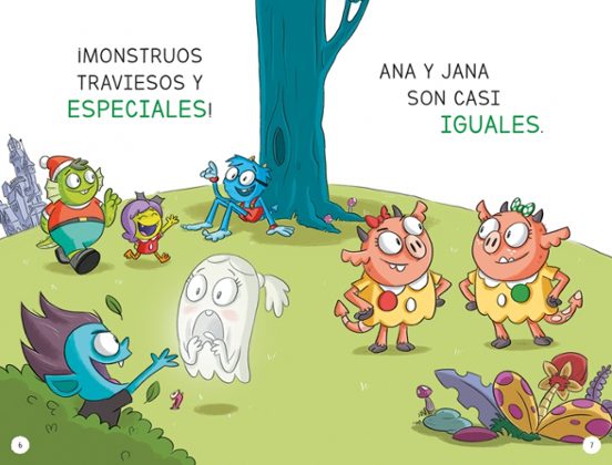 Aprender a leer en la escuela de de monstruos 3 - Las iguales son especiales