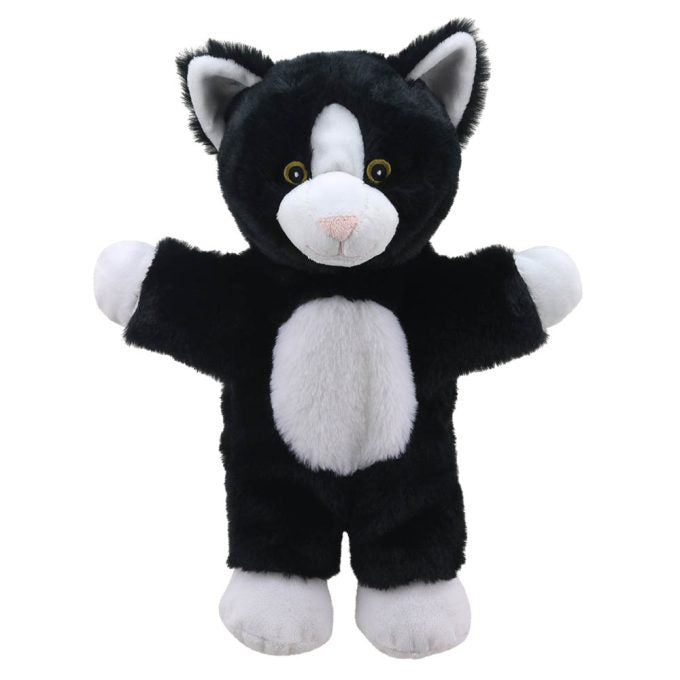 Marioneta gato Blanco y negro walking