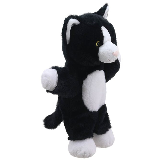 Marioneta gato Blanco y negro walking
