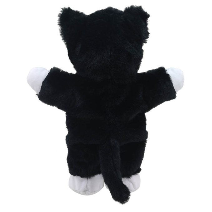 Marioneta gato Blanco y negro walking