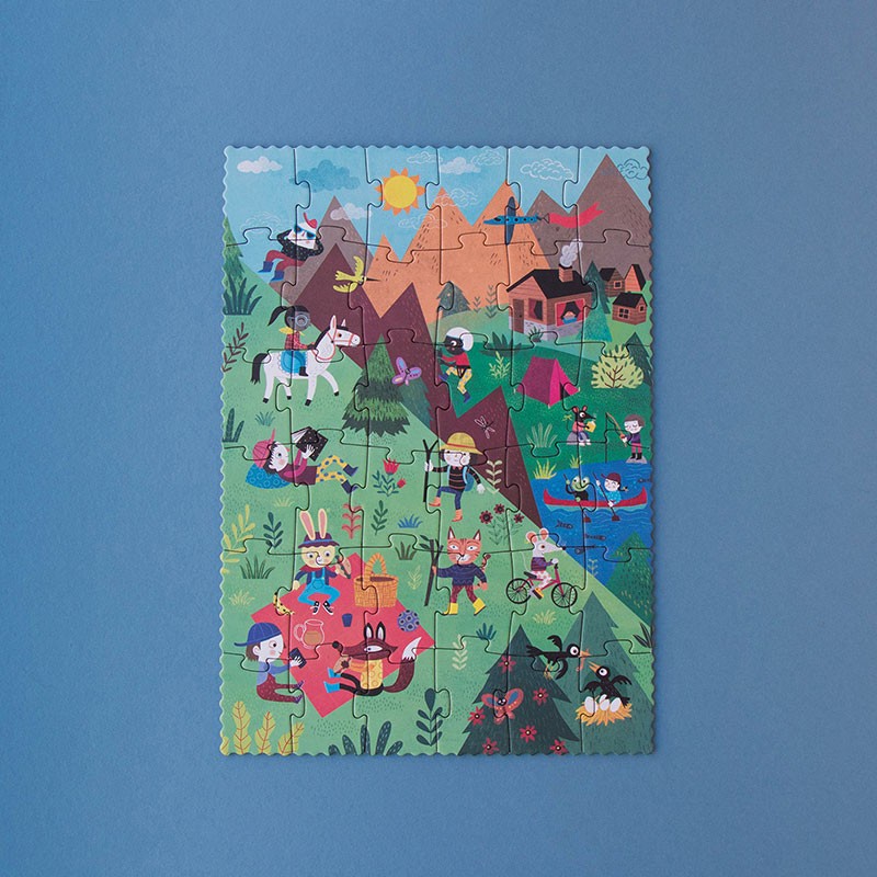Puzzle Let´s go to the mountain