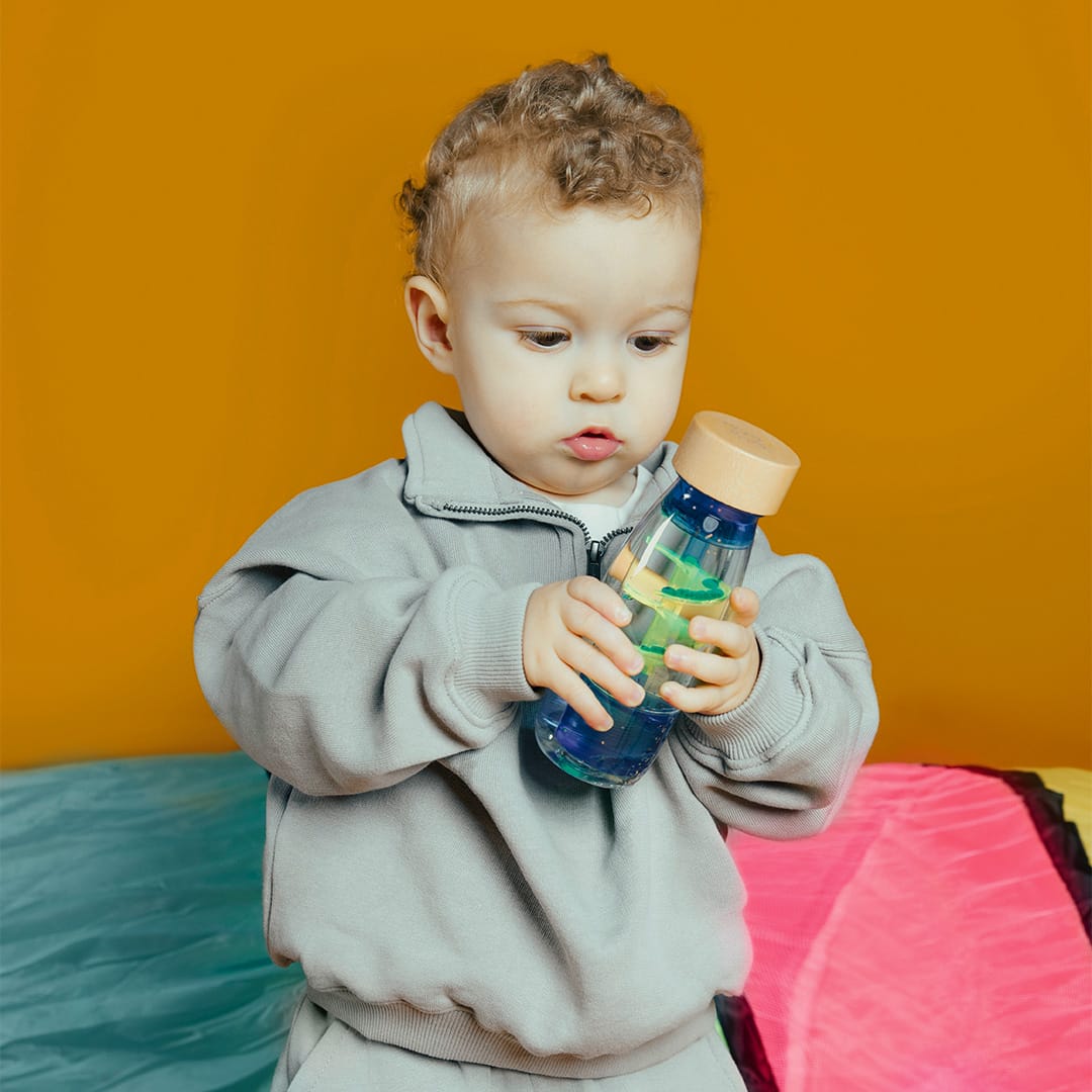 Botella sensorial Move Spiral Blue