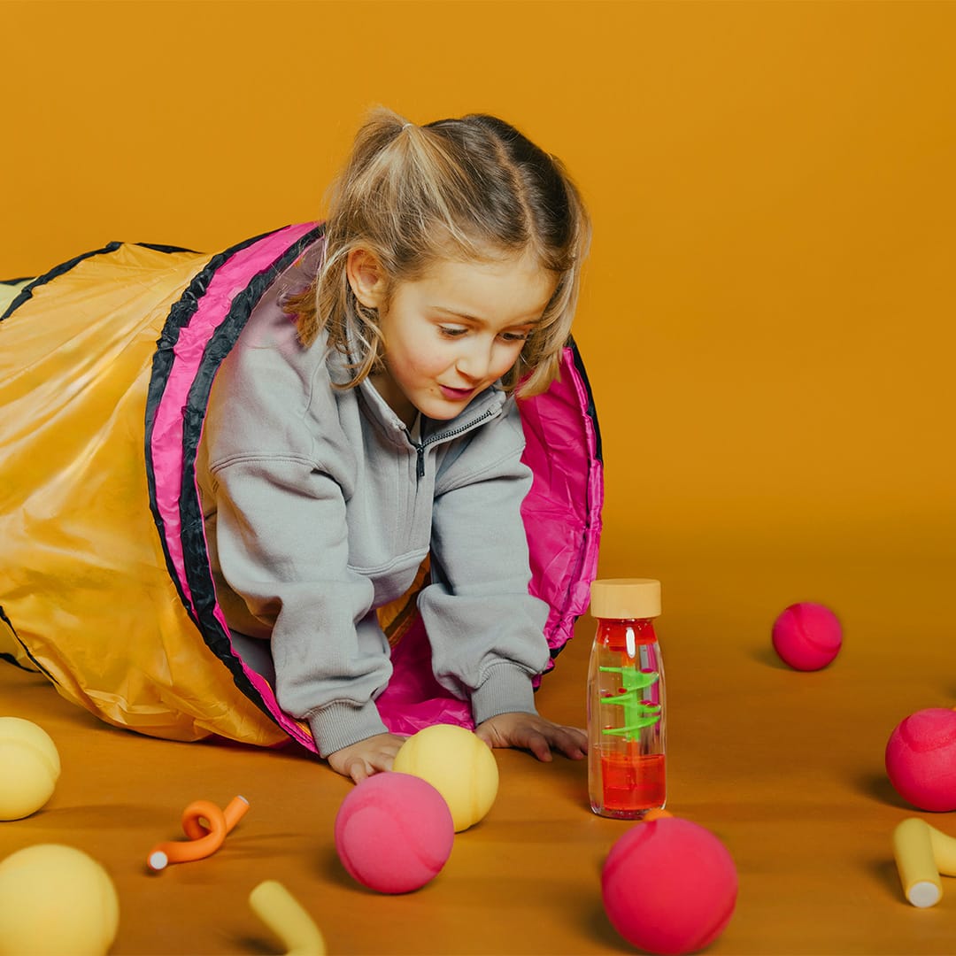 Botella sensorial Move Spiral Pink