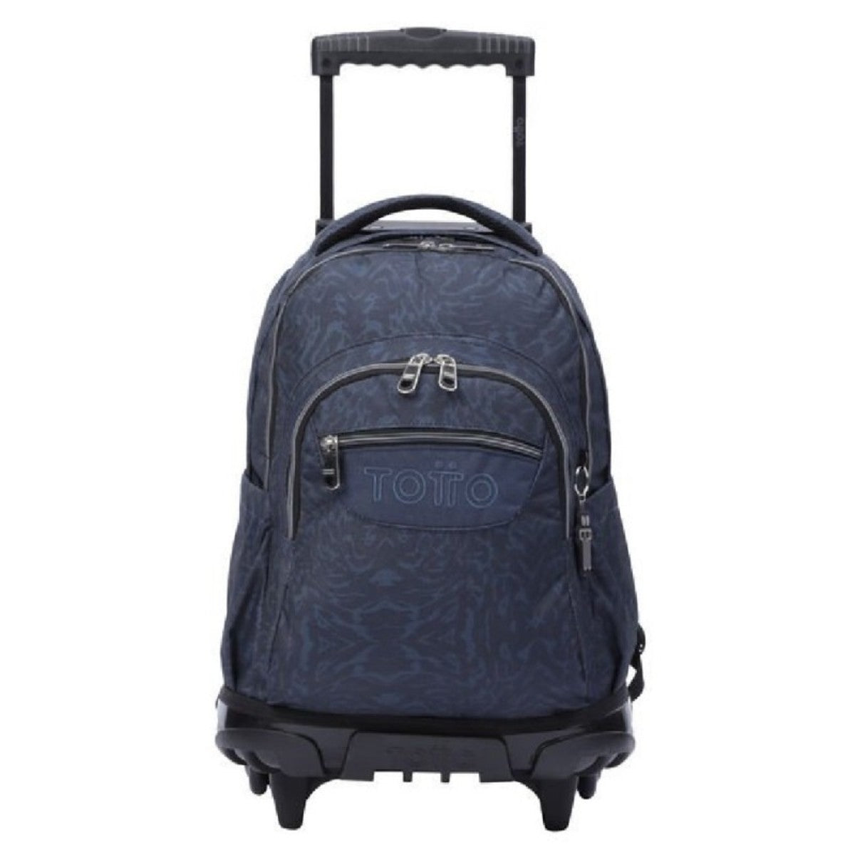 Mochila ruedas Renglones Azul y negro Geometric