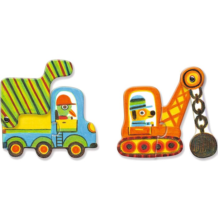 Puzzle Duo . Vehículos – Puzzle educativo articulado