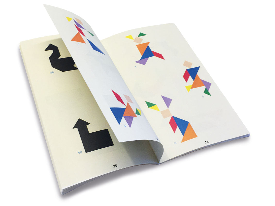 Tangram madera en caja metálica - Librería Educania