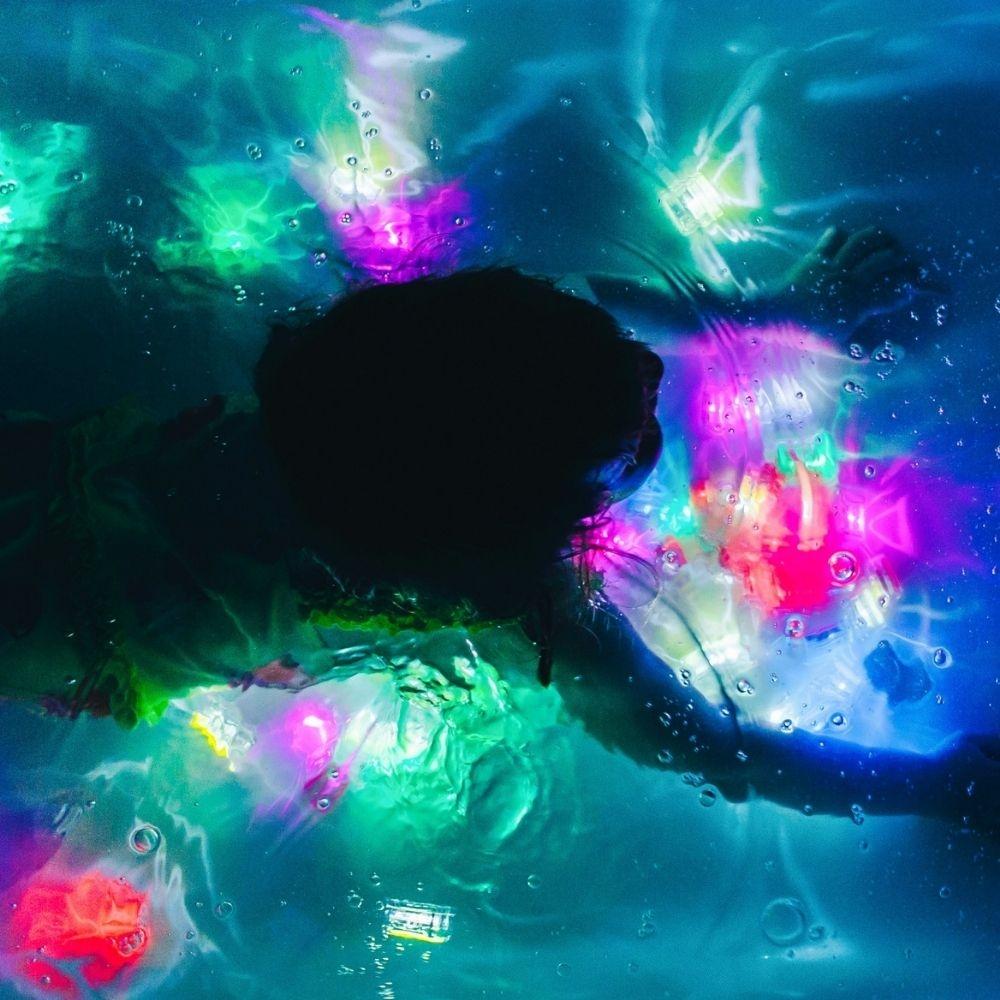 Cubos de luz Blair azul