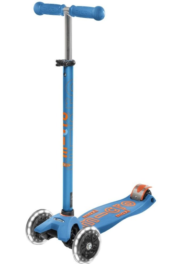Patinete Maxi Deluxe led Azul Caribe