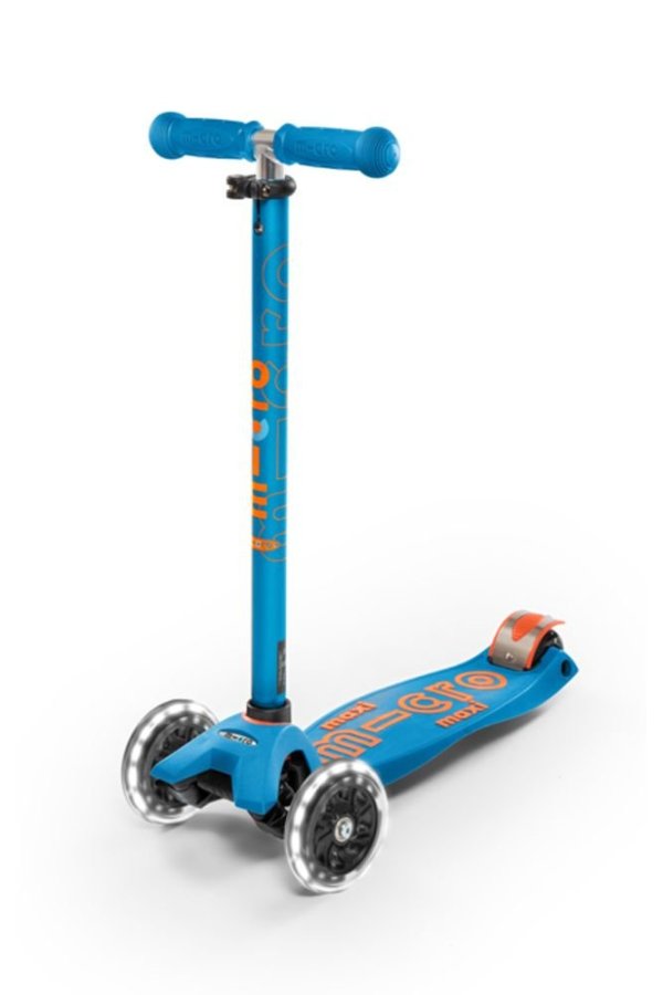 Patinete Maxi Deluxe led Azul Caribe