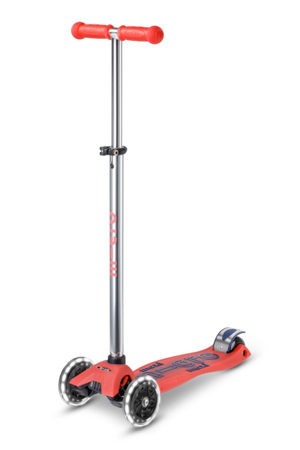 Patinete Maxi Deluxe led glow Rojo Boreal