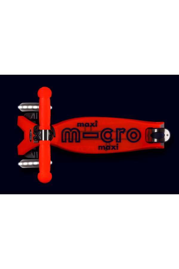 Patinete Maxi Deluxe led glow Rojo Boreal