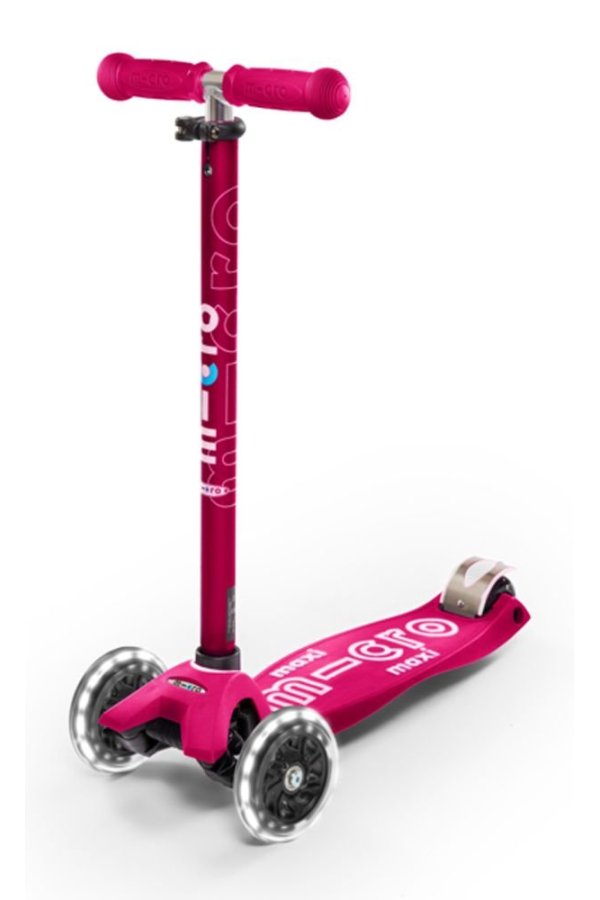Patinete Maxi Deluxe led Rosa