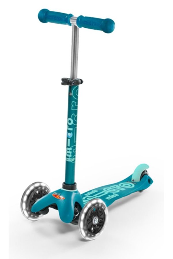 Patinete Mini Deluxe led Aqua