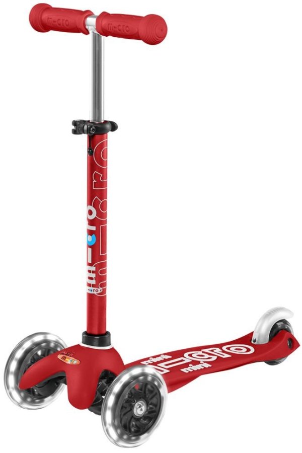 Patinete Mini Deluxe led Rojo