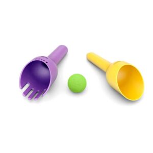 Set pala y rastrillo Rakbi morado/amarillo