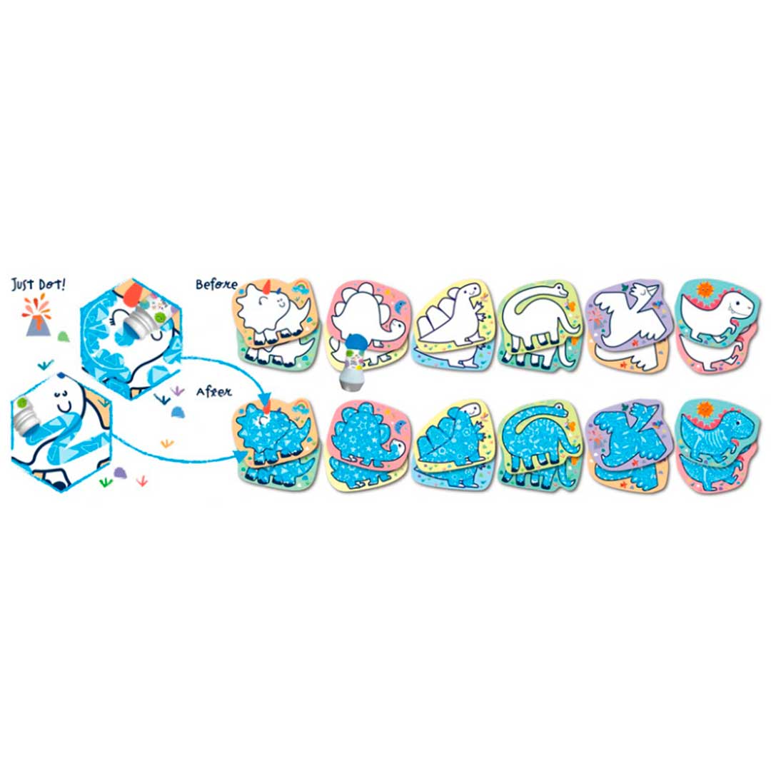 Set Tarjetas y marcador de puntos Dinosaurios