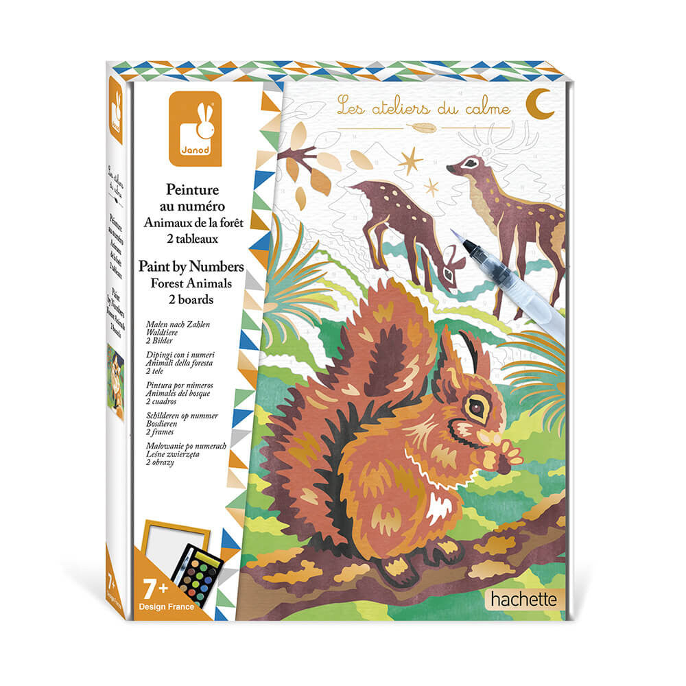 Pintura por números Animales del bosque