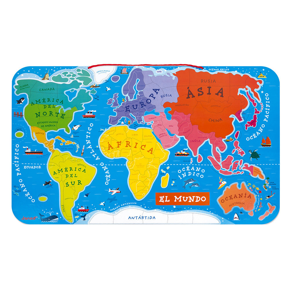 Puzzle magnético Atlas mundial
