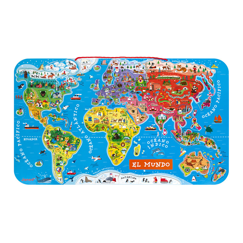 Puzzle magnético Atlas mundial