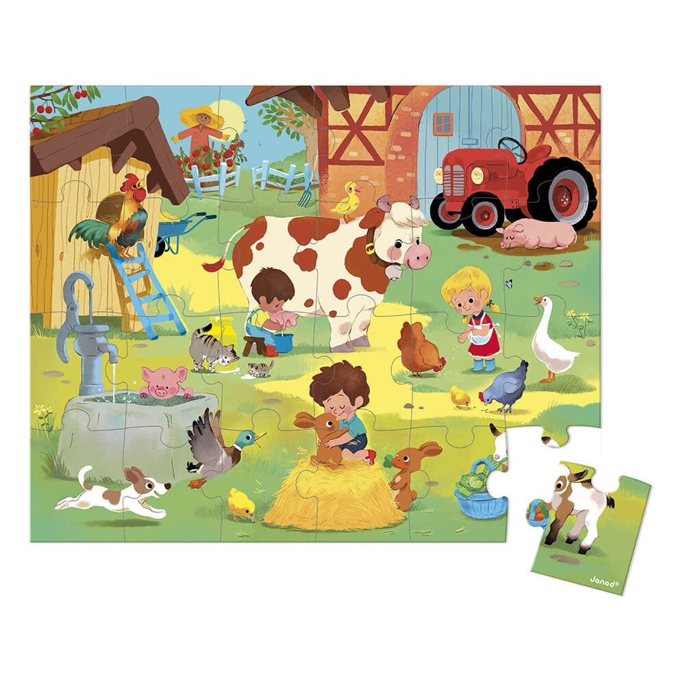 Puzzle Un día en la granja