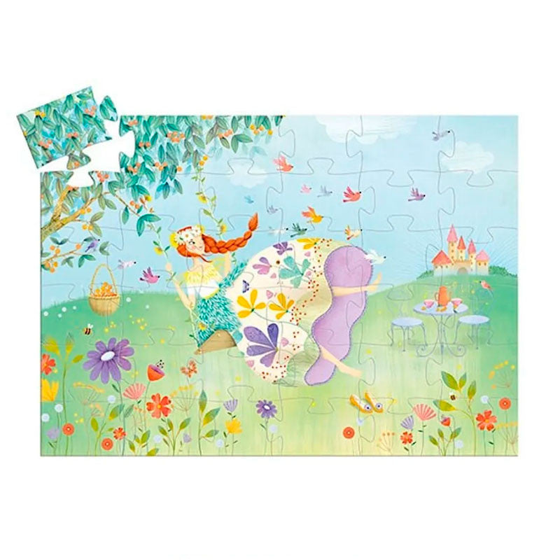 Puzzle Silueta Princesa de Primavera