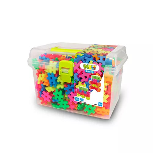 Bloques Meli Basic Travel Box Neon 500 piezas