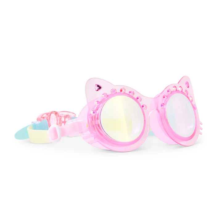 Gafas de natación Jelly Pink Purr – Gafas infantiles para el agua - Librería Educania