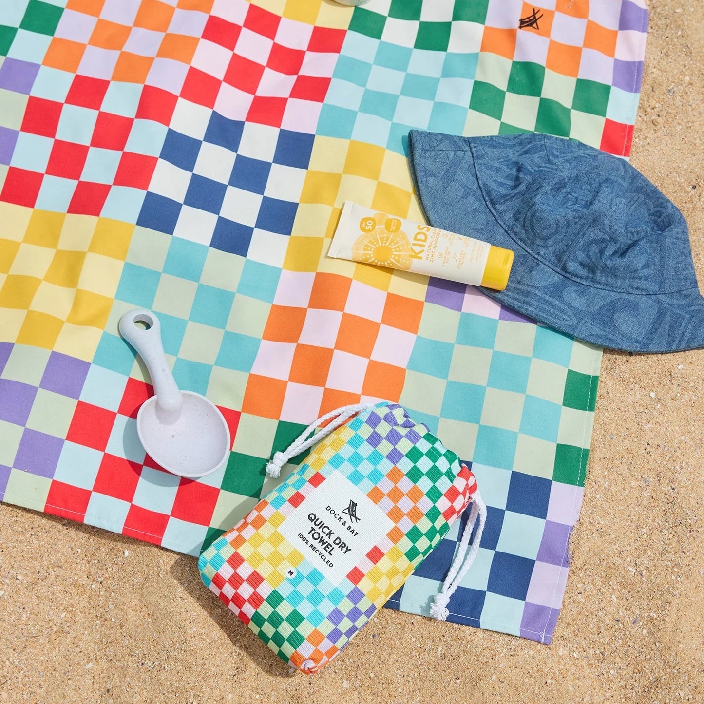 Toalla Check me out L – Toalla infantil de playa y piscina