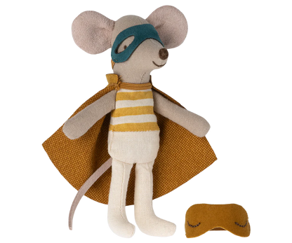Ratón Super heroe en caja de cerillas