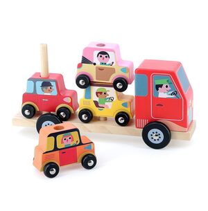 Camión Apilable de Coches de Madera Vilac Juguete Educativo