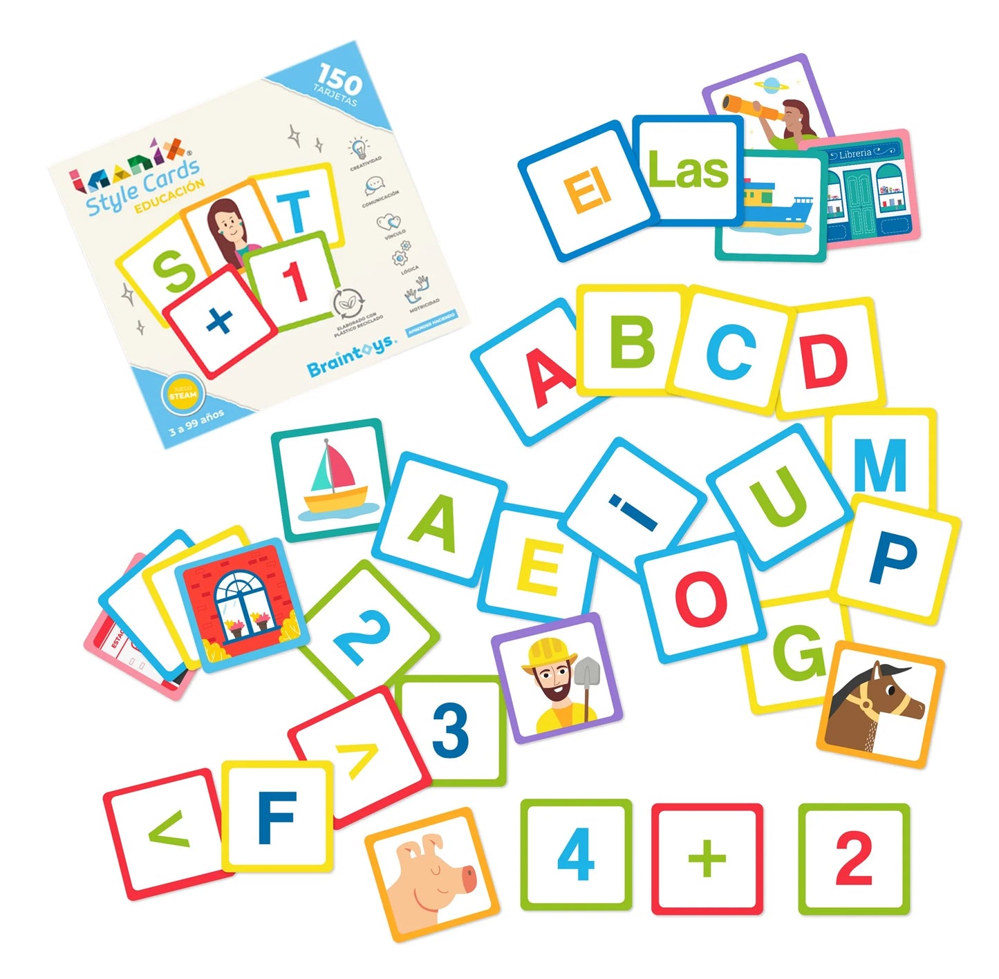 150 Tarjetas Educativas Imanix - Librería Educania