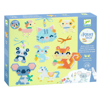 Aqua Box Taller de perlas de agua . Amigos peludos – Kit creativo perlas - Librería Educania