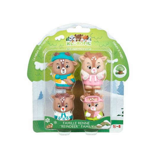 Klorofil . Familia Renos – Figuras de animales - Librería Educania