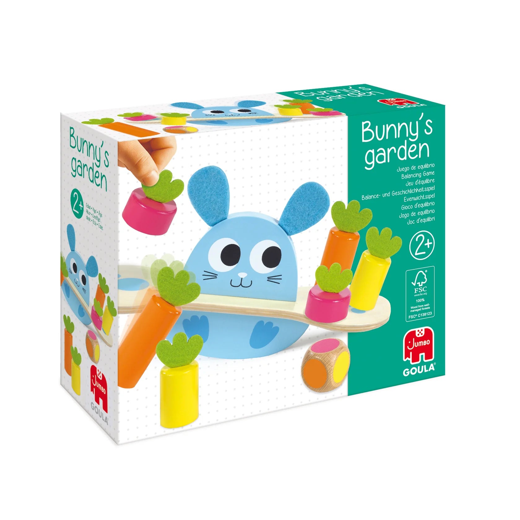 Bunny's garden – Juego de equilibrio infantil - Librería Educania