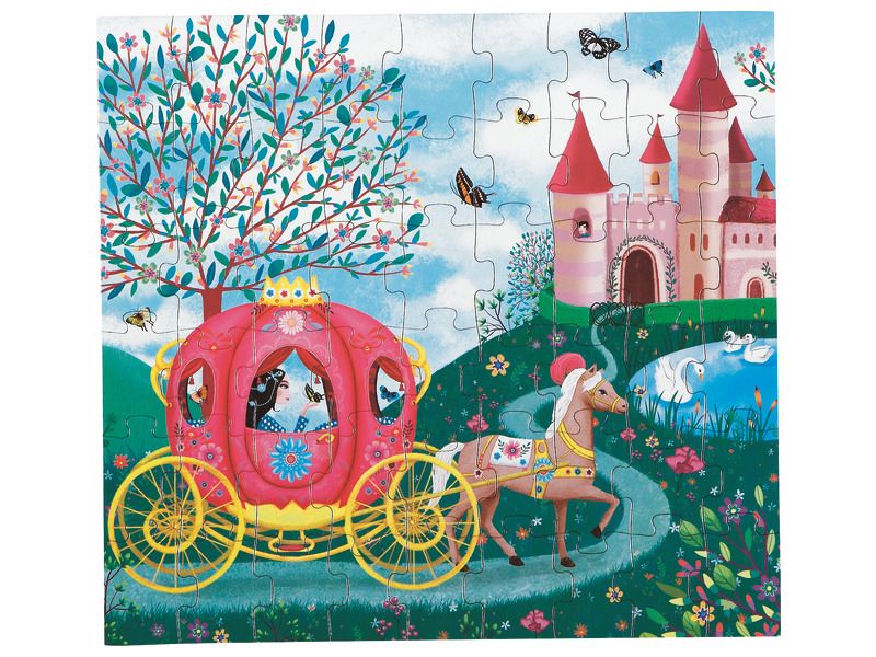 Puzzle silueta . La carroza de Elisa – Puzzle infantil - Librería Educania