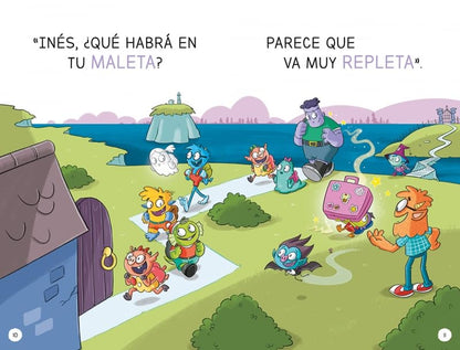 Aprende a leer en la Escuela de de monstruos 5 - Pasteles voladores de colores