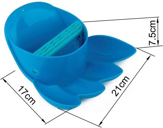 Garra rastrillo gigante . Azul – Rastrillo de playa para niños - Librería Educania