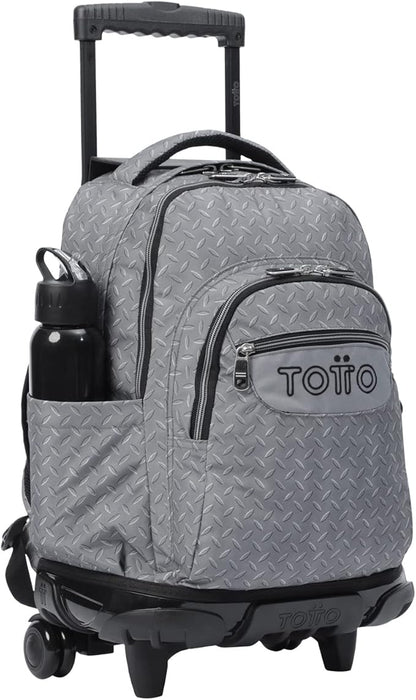 Mochila ruedas Renglones Gris metálico
