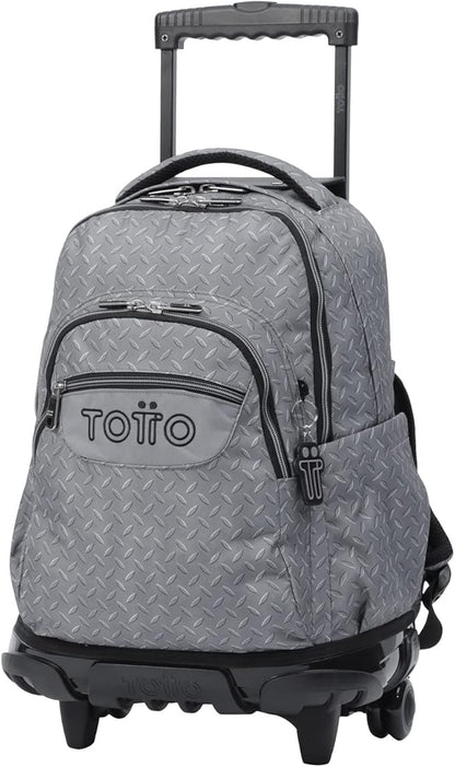 Mochila ruedas Renglones Gris metálico