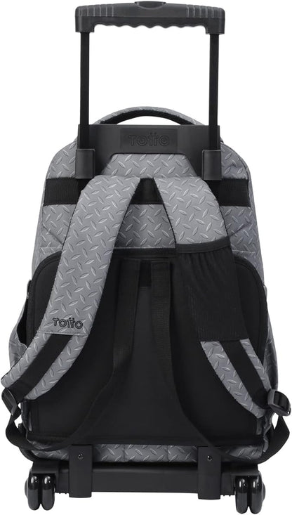 Mochila ruedas Renglones Gris metálico
