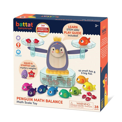Balanza matemática pingüino Math scale – Juego educativo de matemáticas - Librería Educania
